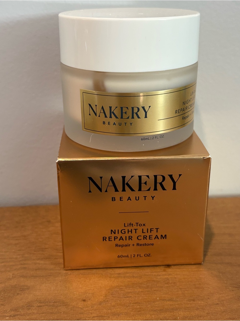 Nakery Beauty Lift-Tox Night Lift Repair Cream- restore, lift, firm, hydrate